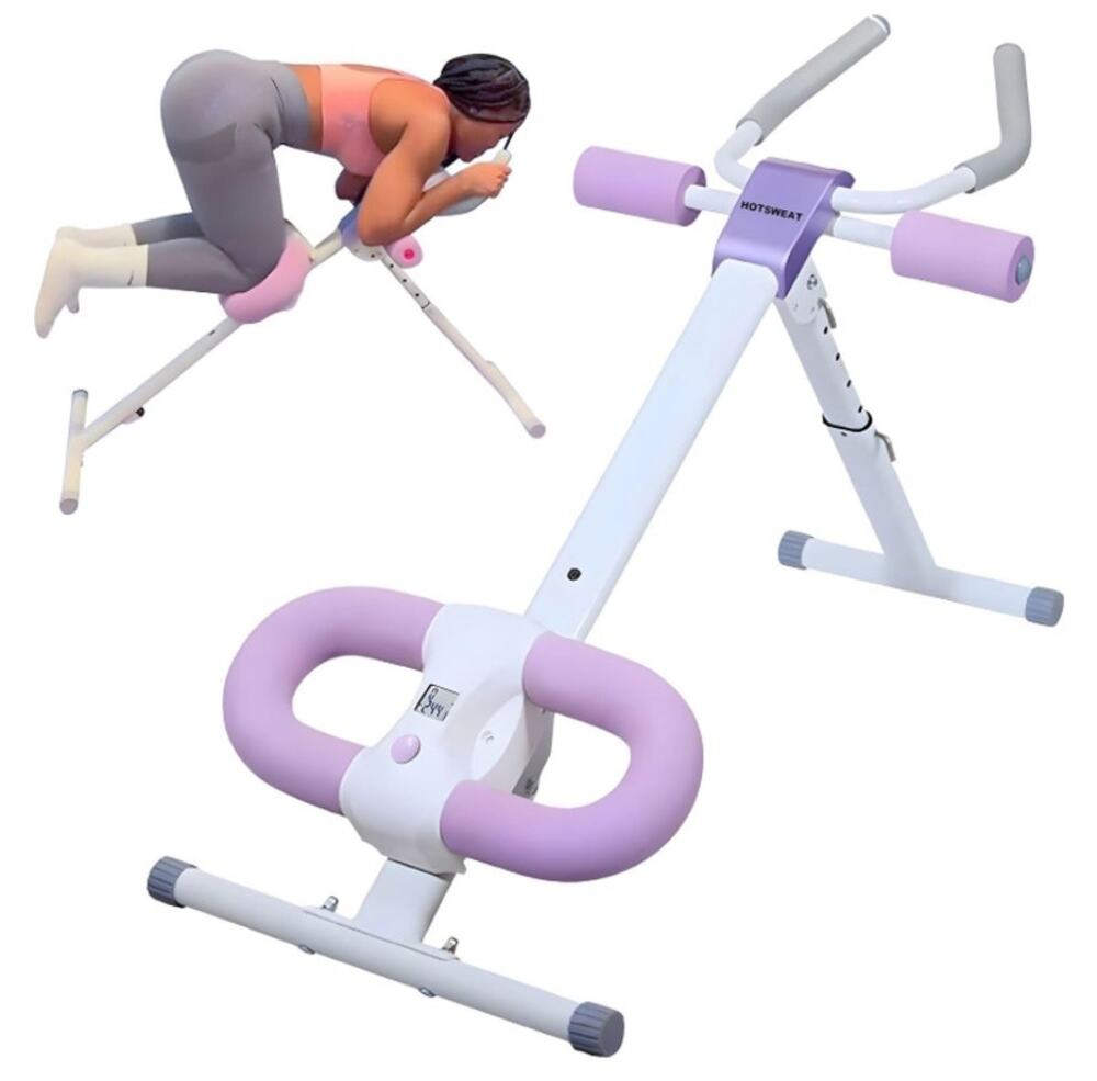 HOTSUIT Adjustable Ab Workout Machine Foldable Core Trainer Purple